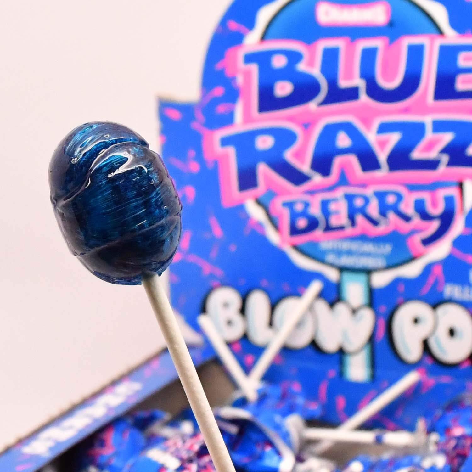 Charms Blow Pops Blue Razz Berry Flavor 48-Count Box
