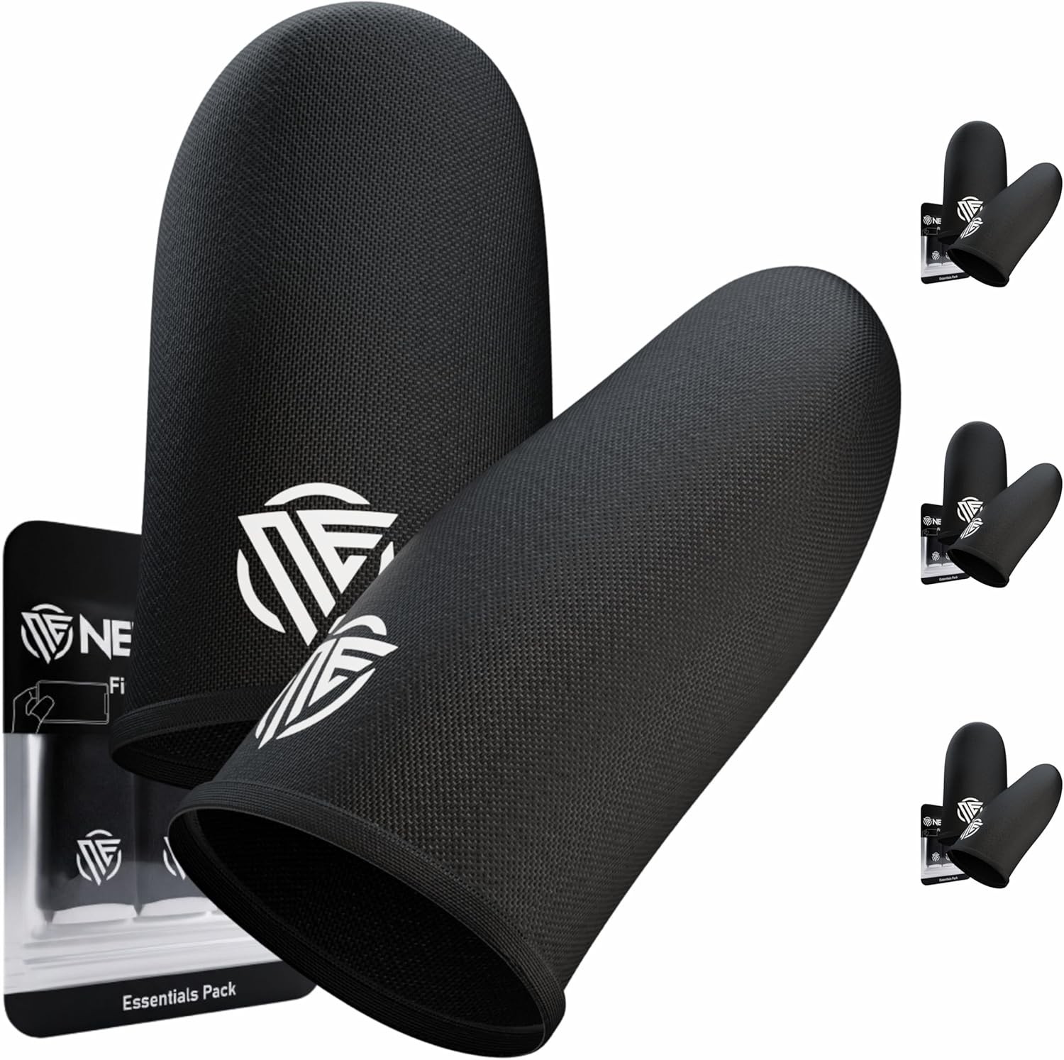 Gaming Finger Sleeves 6-Pcs,Ultra-Thin Carbon Fiber,Anti-Sweat & Anti-Slip,Unive