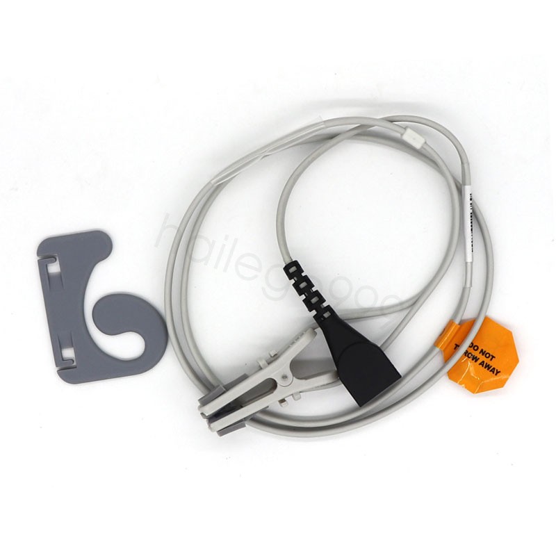 1Pc Apply to Nonin Adult Ear Clip Sensor SpO2 Probe 7Pin Cable Reusable