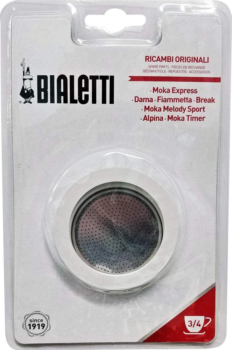 Replacement Gasket and Filter for 3 Cup Stovetop Espresso Coffee Makers