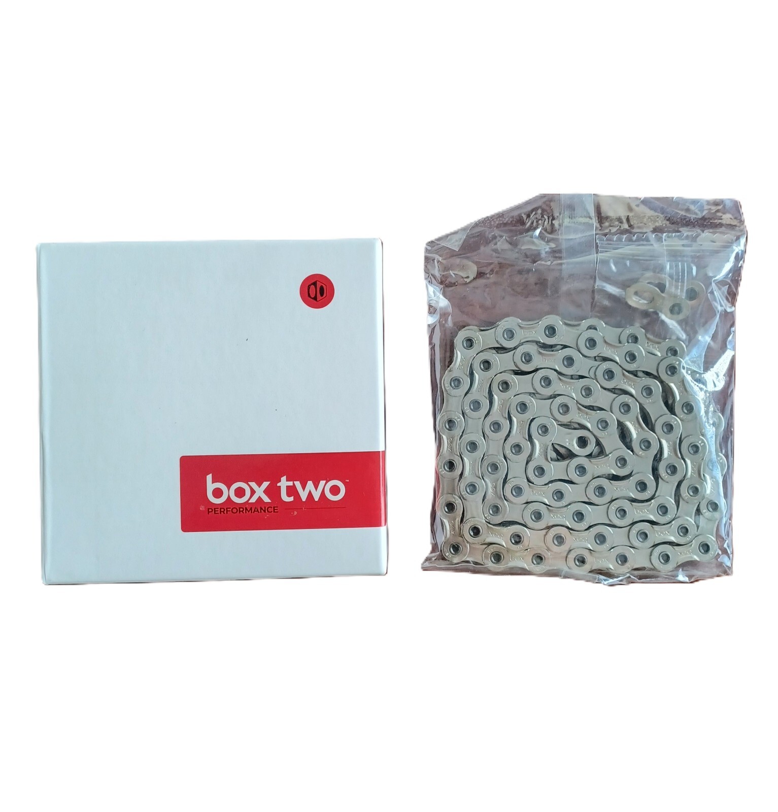 BOX TWO PRIME 9 126 link BMX Racing Bicycle Chain 1/2" X 3/32" NICKEL