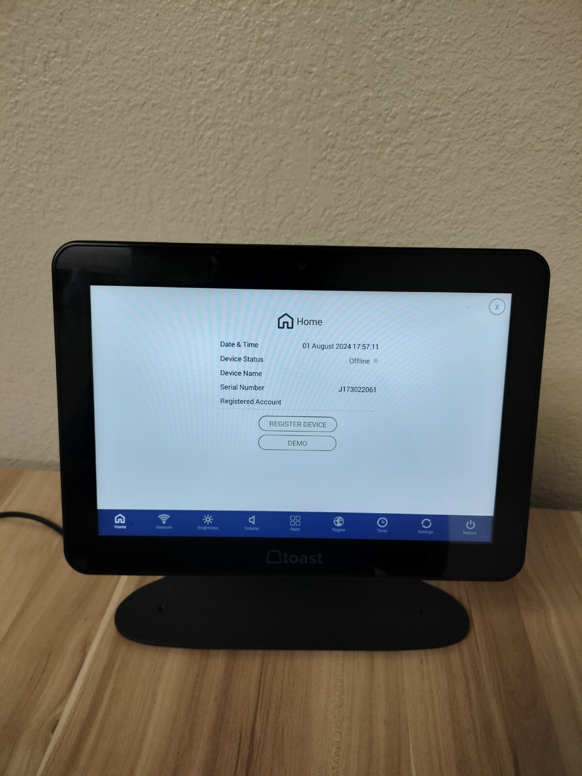 ELO Toast ESY10i1B 10" Touchscreen (ANDROID 4.4.2) POS System*READ DESC*