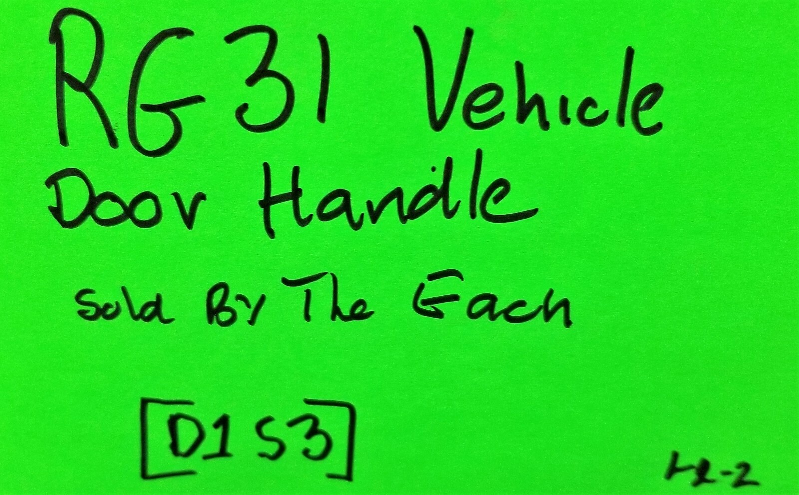 RG31 MMPV / MRAP Locking Hatch Handle BAE Systems Mine Protected Vehicle [D1S3]