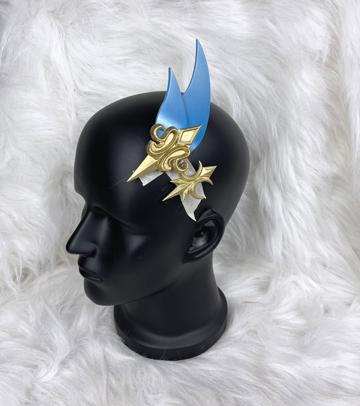 Genshin Impact Neuvillette Brooch Hairwear Hairpins Cosplay Accessories Props