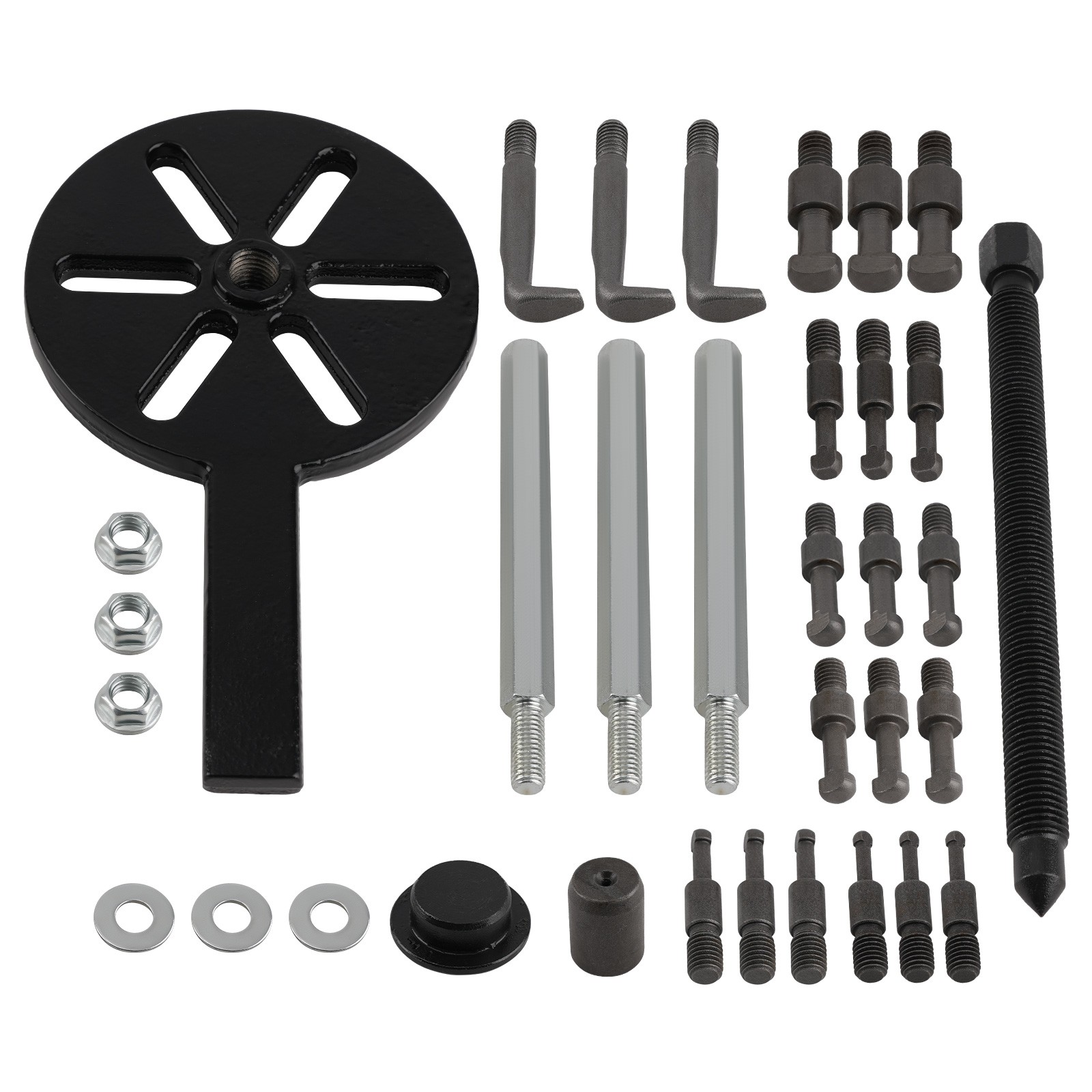 21 in1 Bearing Disassembly Puller Inner Hole Removal Tool Three-jaw Puller Set