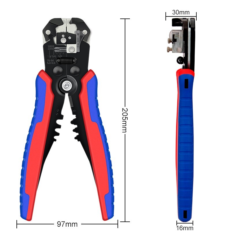 HSC86 - 4A+ Terminal + Multifunctional Wire Stripper Set, Cold - Press Terminal