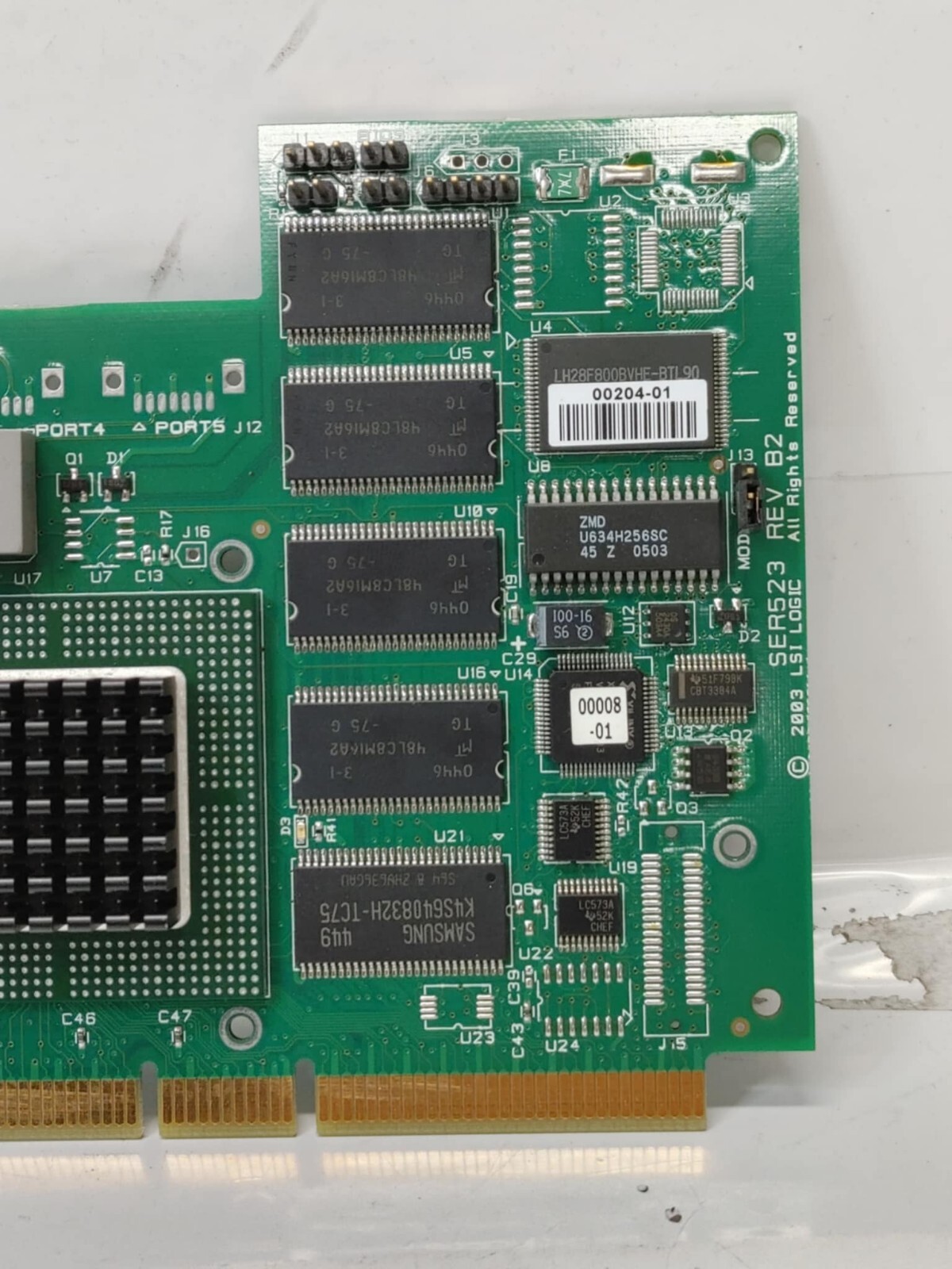 LSI Logic Ser523 Rev B2 4-Port Sata Raid Controller Card