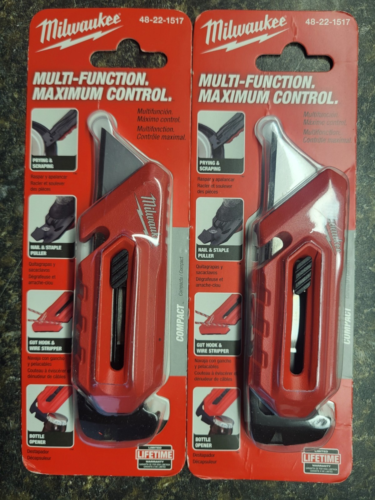 Milwaukee 48-22-1517 Multi-Function Compact Utility Knife 2 Pieces