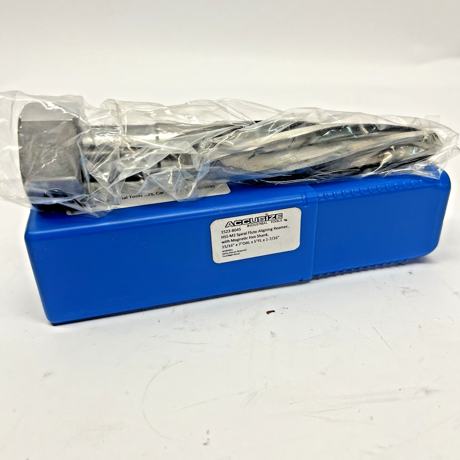 HSS M2SPIRAL FLUTE ALIGNING REAMER MAGNETIC HEX SHANK 15/16 X7" OAL X 5"FL