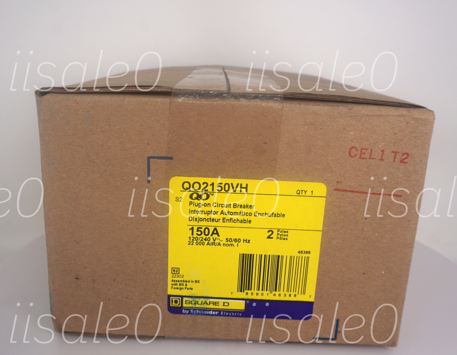 SQUARE D QO2150VH 2 POLE 150 Amps PLUG-ON CIRCUIT BREAKER NEW QTY