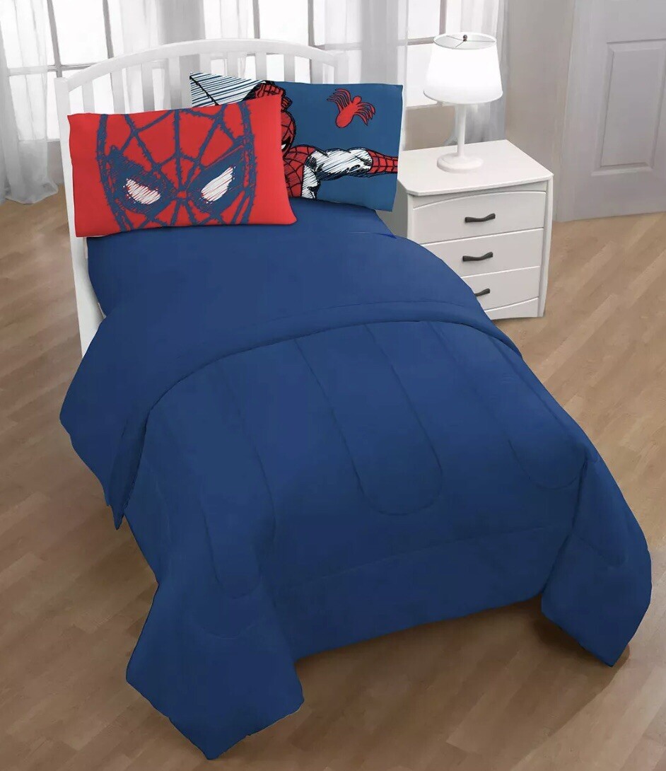Marvel Comics Spiderman Pillowcase Reversible Red/Blue (1) 🕸🕷II