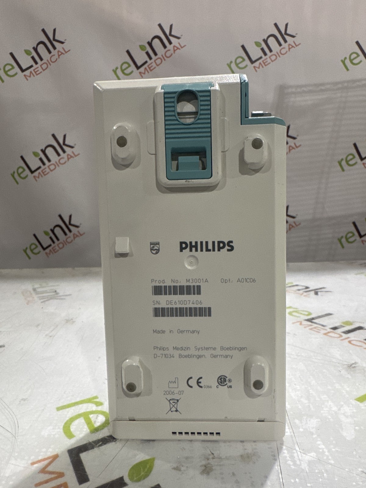 Philips M3001A-A01C06 Fast SpO2, NIBP, ECG, Temp, IBP MMS Module