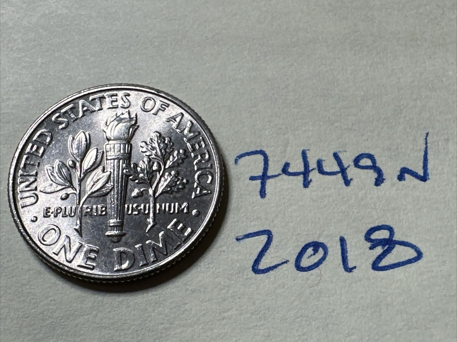 2018 (P) US Roosevelt Dime 10c 7449N