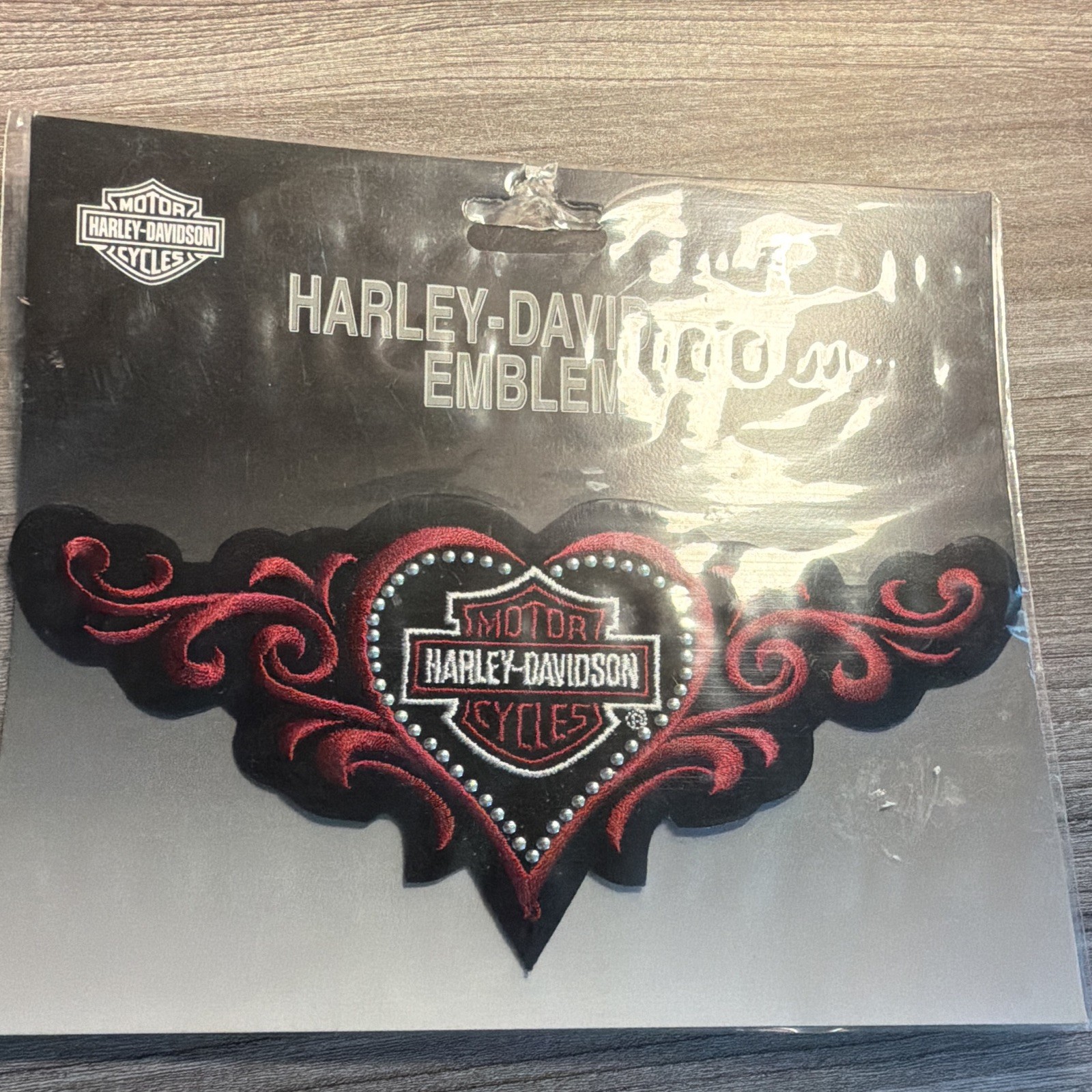 Harley-Davidson Emblem Heart Patch Licensed ©2005 ES091363