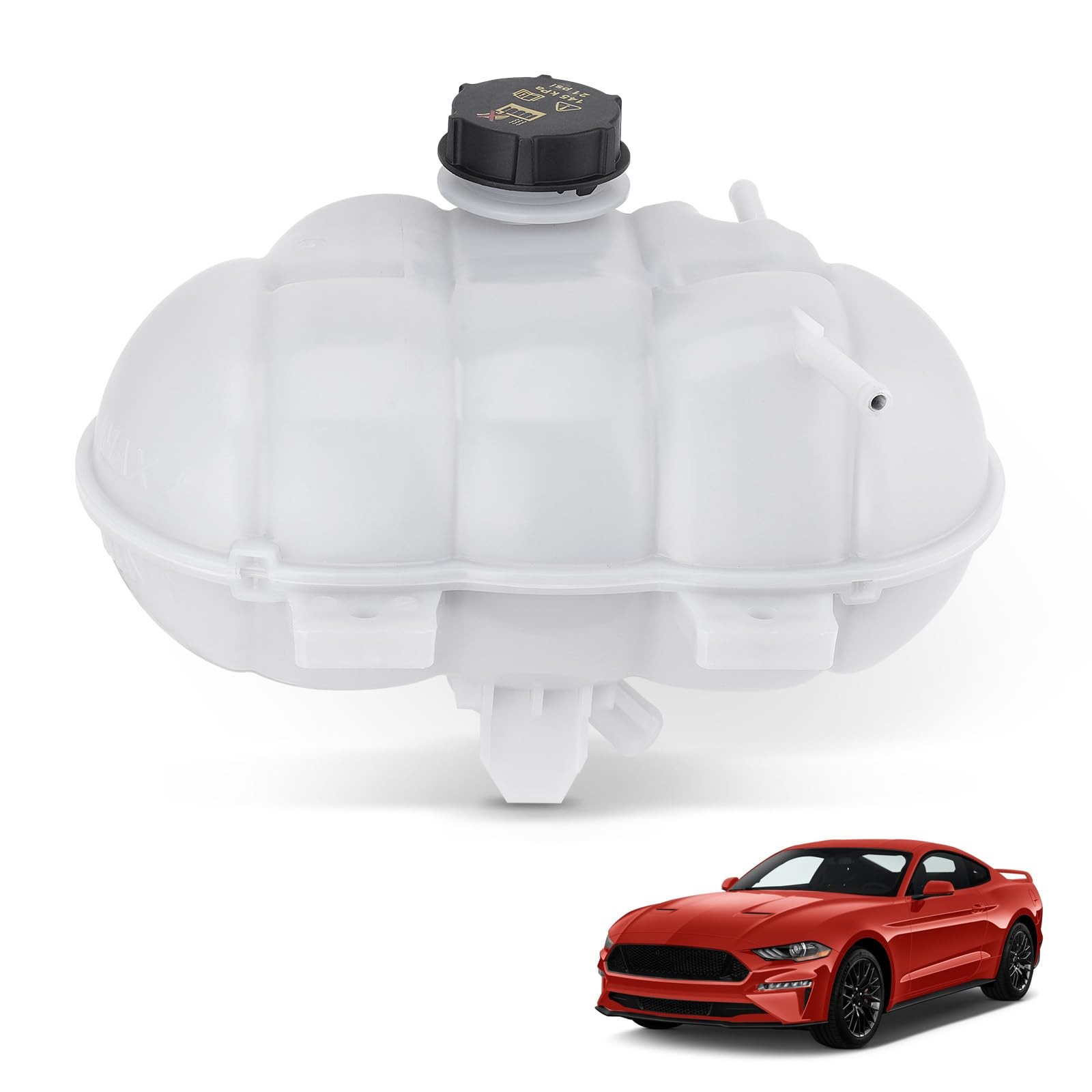 Engine Radiator Coolant Reservoir Expansion Tank Ford Mustang 2015-2023 5.0L