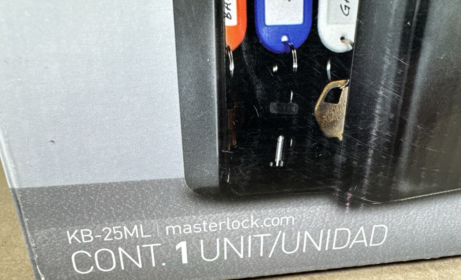 Master Lock Small Key Box KB-25ML Residential Keyed Wall Safe Storage Compact