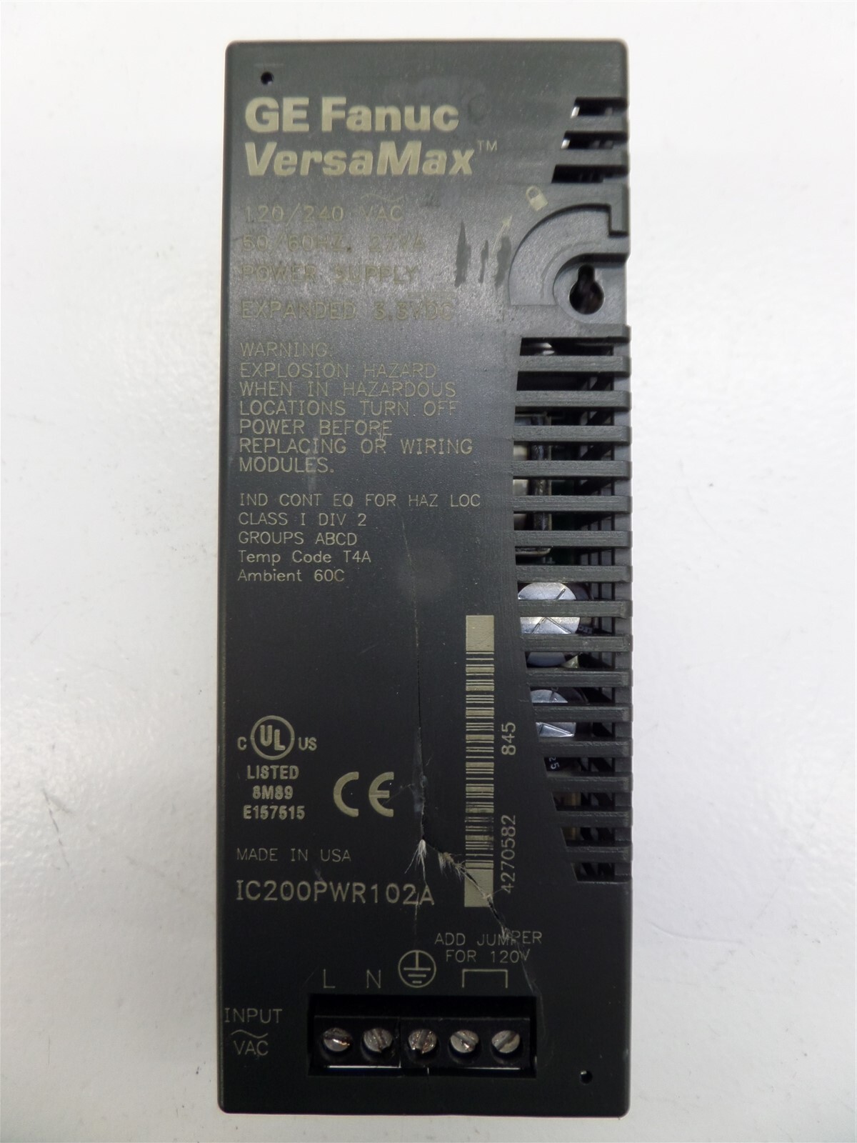 GE Fanuc IC200PWR102A VersaMax Power Supply Module