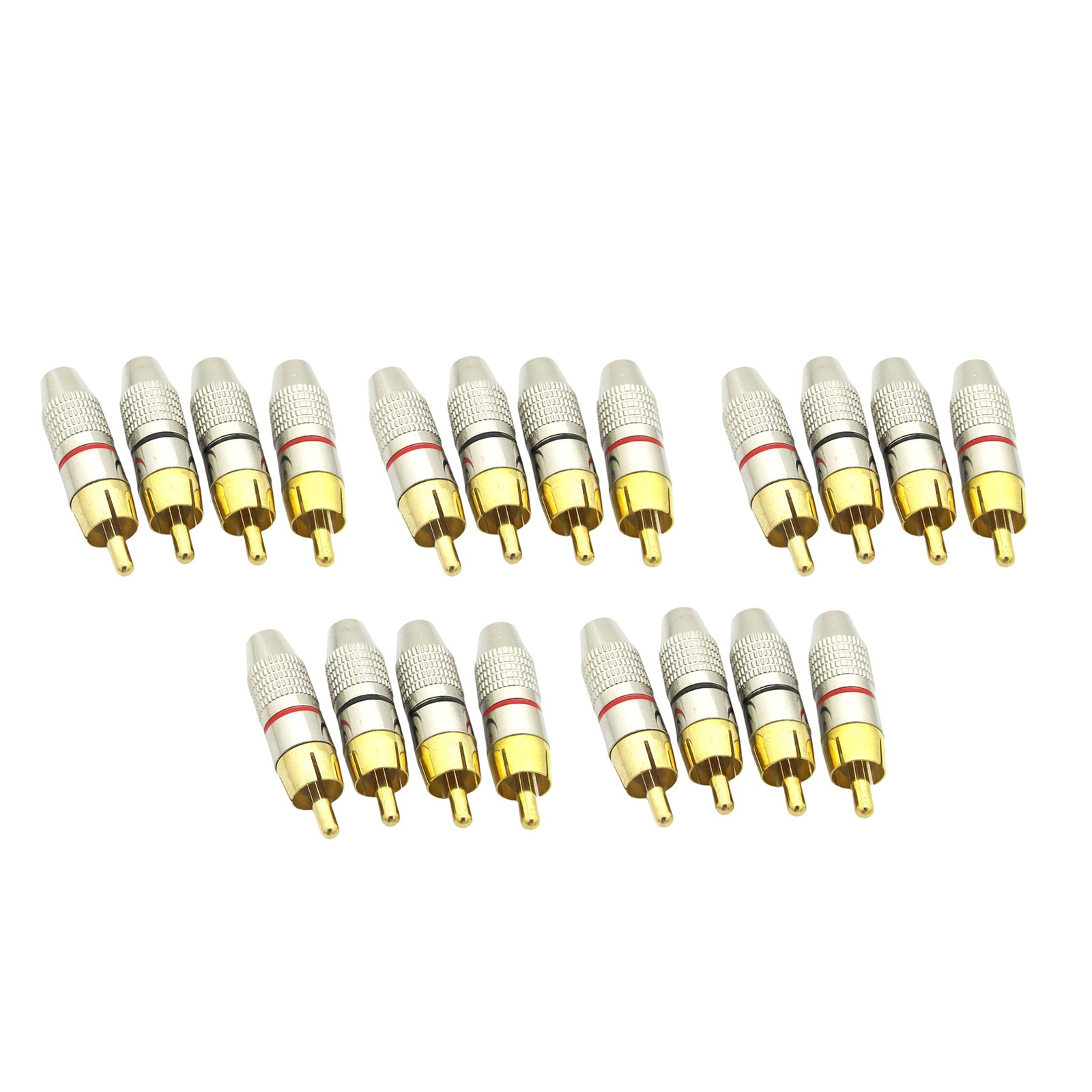 Anti-corrosion RCA male plug Audio Video Cable Adapter Connector Speaker