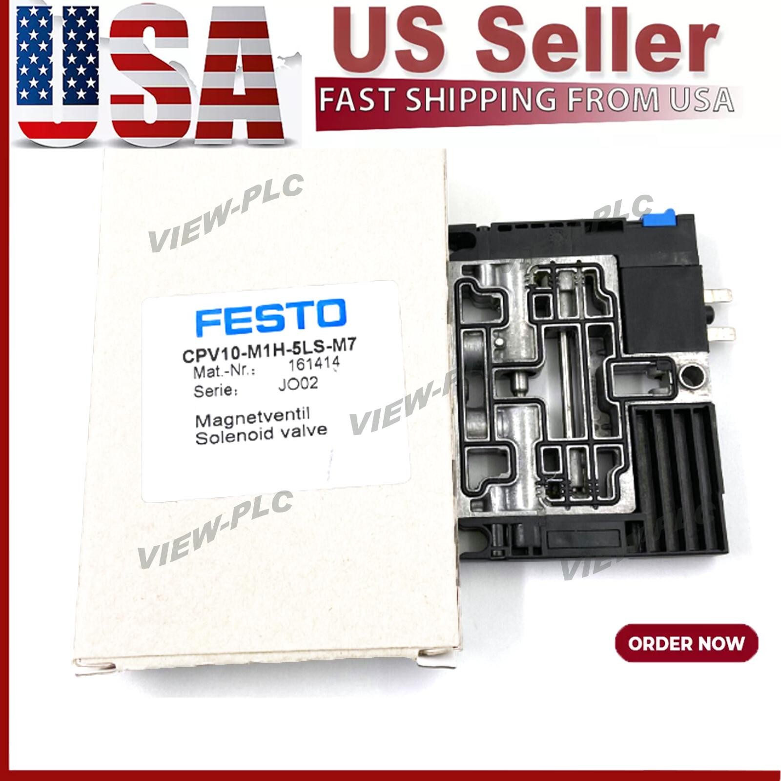 New FESTO CPV10-M1H-5LS-M7 161414 Solenoid Valve