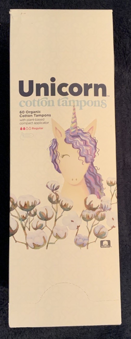 1 pack (60 per pack) Unicorn Cotton Organic Tampons Regular