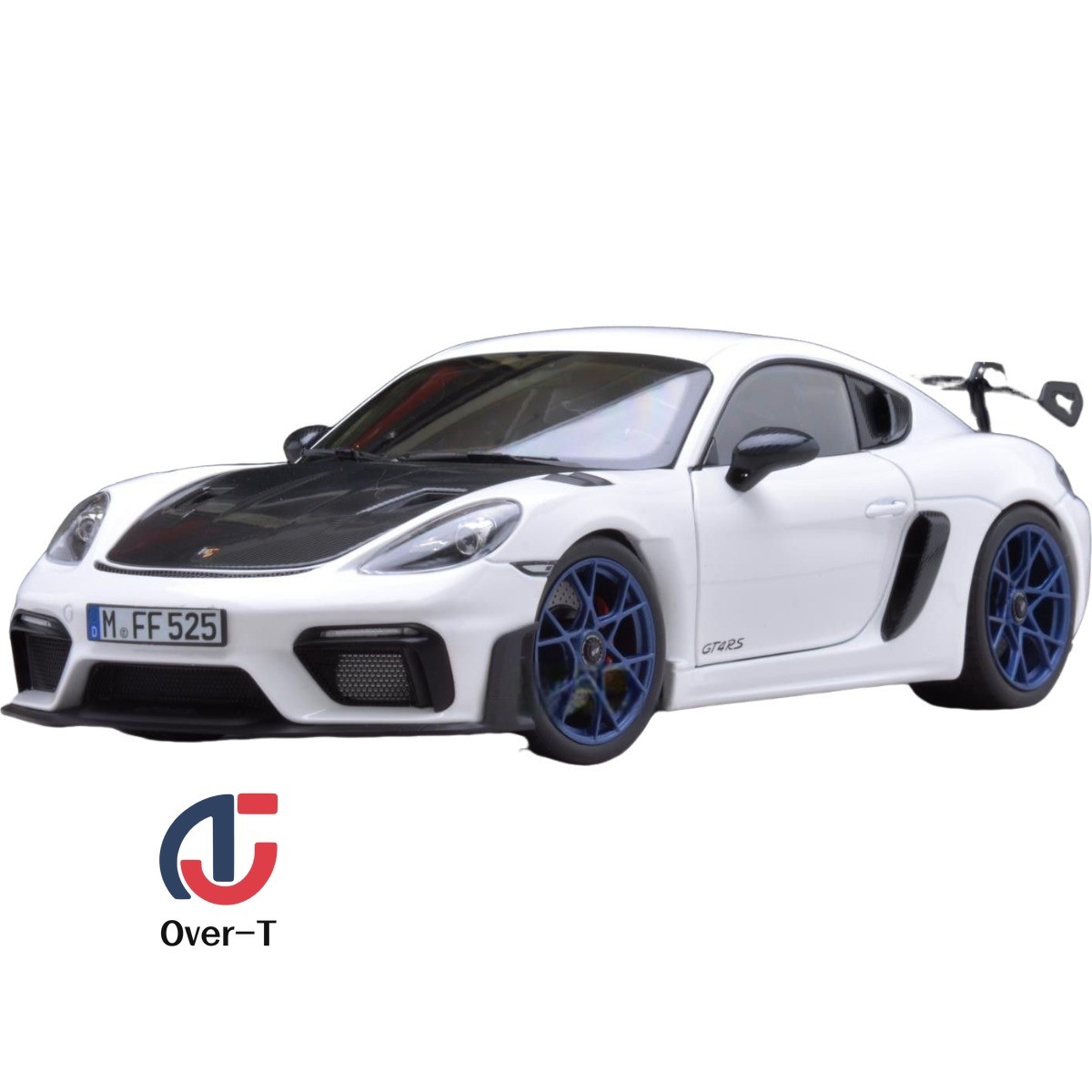 1: 18 NOREV Porsche Cayman GT4 RS 2023 white hard top sports car alloy model