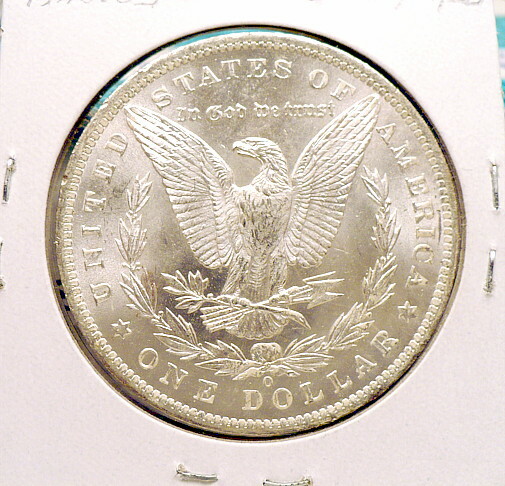 1884-O MORGAN SILVER DOLLAR GEM BU/MS, NICE+, WHITE, SHARP STRIKE B895
