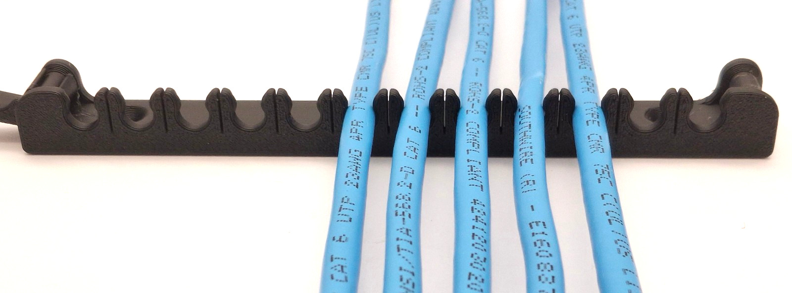 12-Wire Ethernet Cable Comb – Cable Organizer - 10 pk