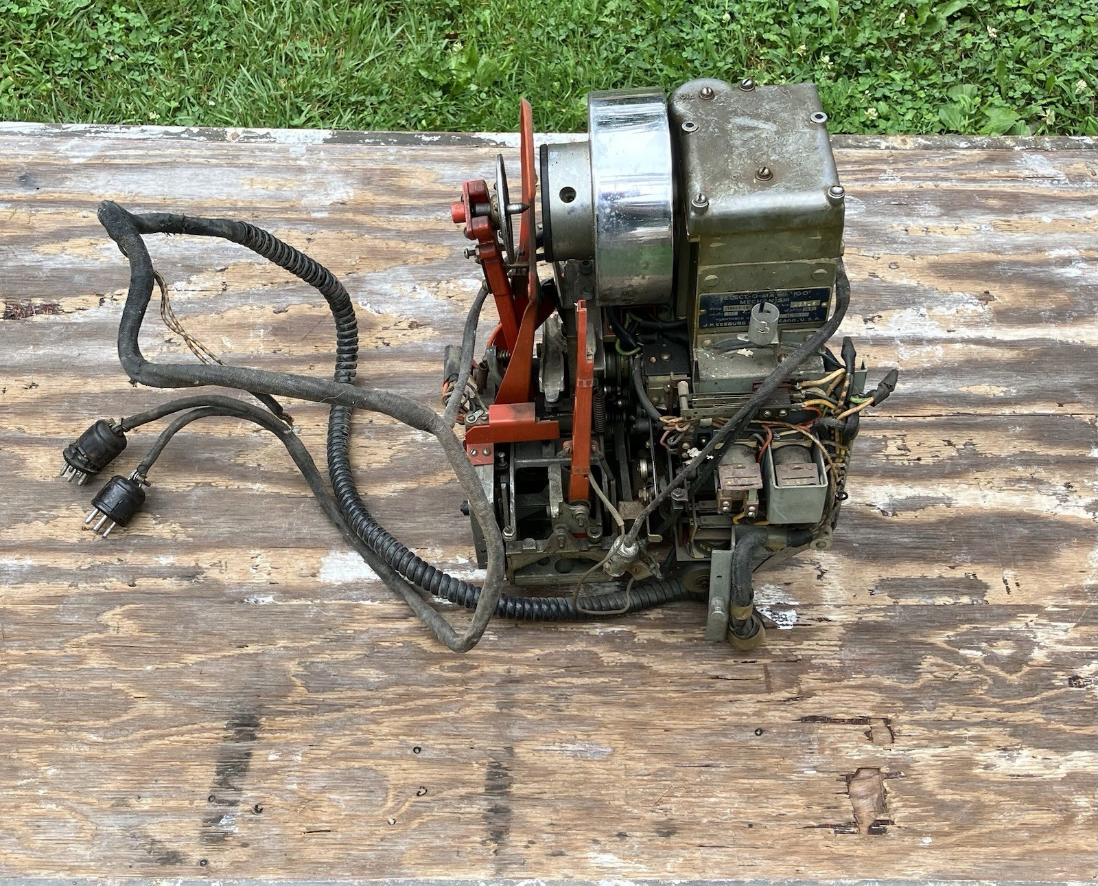Seeburg 100 selectomatic jukebox record player mechanism Parts #1