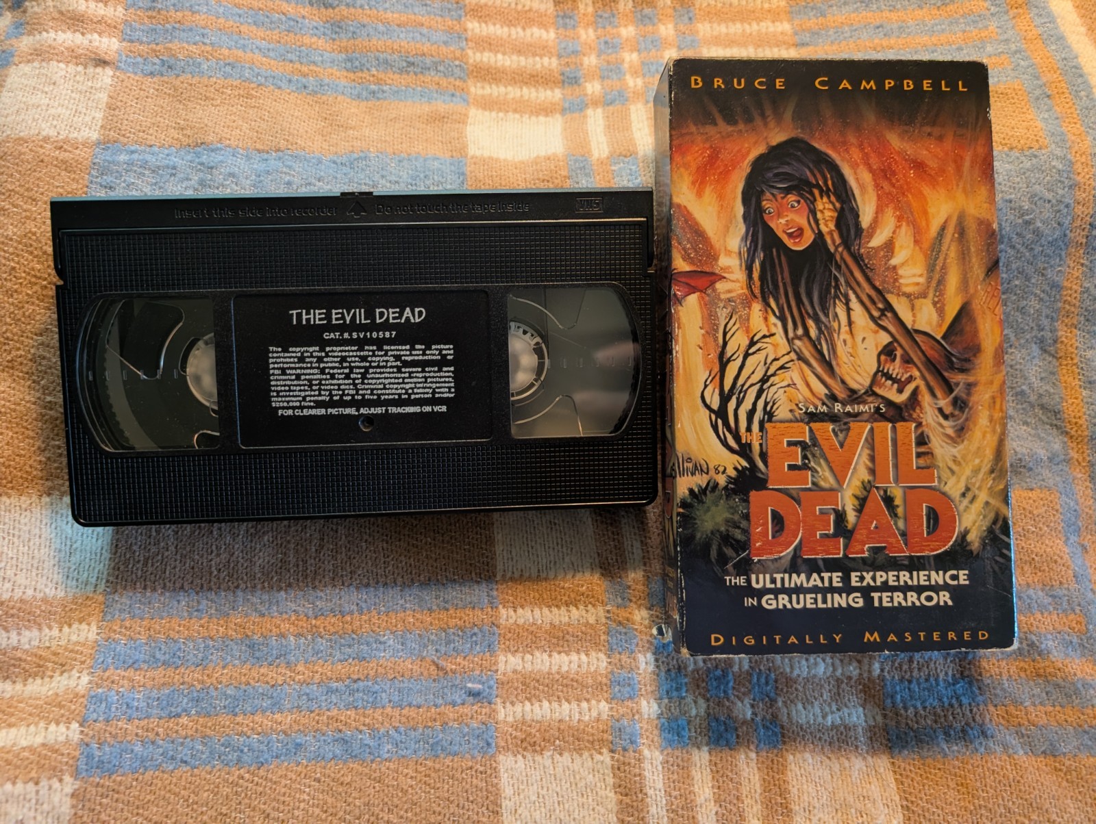 VHS The Evil Dead Anchor Bay 1998 Release Sam Raimi Bruce Campbell Horror