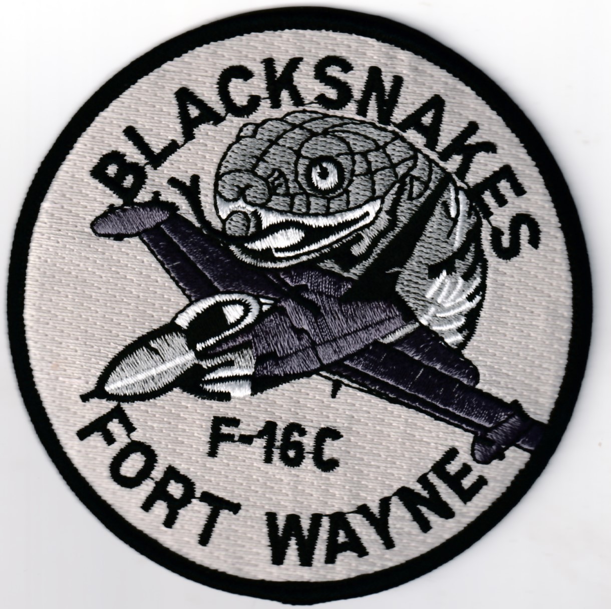 USAF Air Force  163d Fighter Sqn F-16C Blacksnakes Fort Wayne IAP Indiana patch