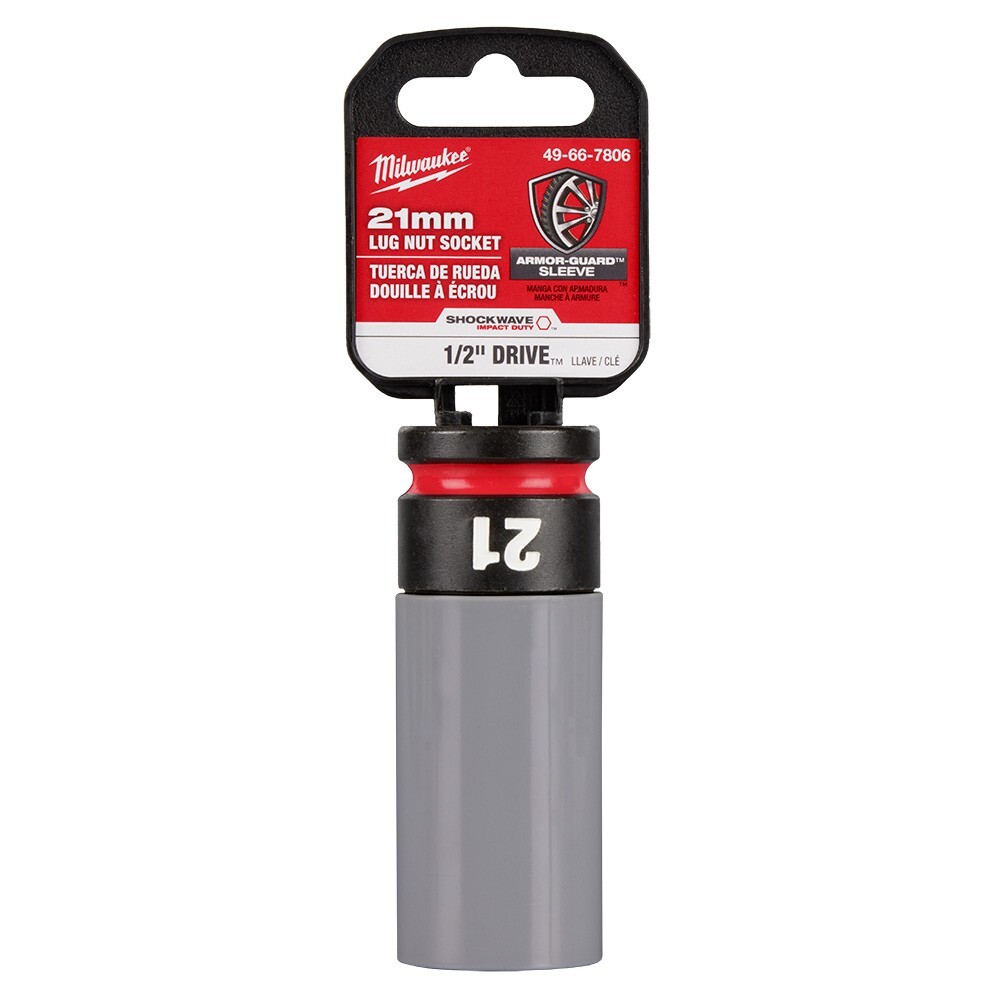 Milwaukee 49-66-7806 1/2 Drive 21MM Lug Nut Socket