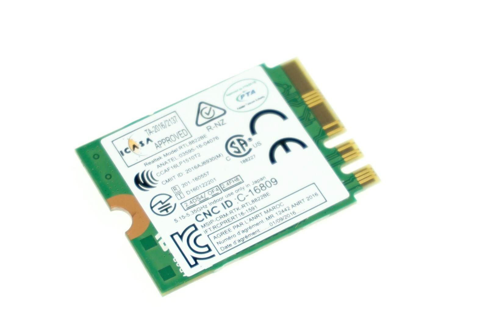 01AX712 RTL8822BE GENUINE LENOVO WIRELESS CARD 730-15IKB 81CU (CB71)