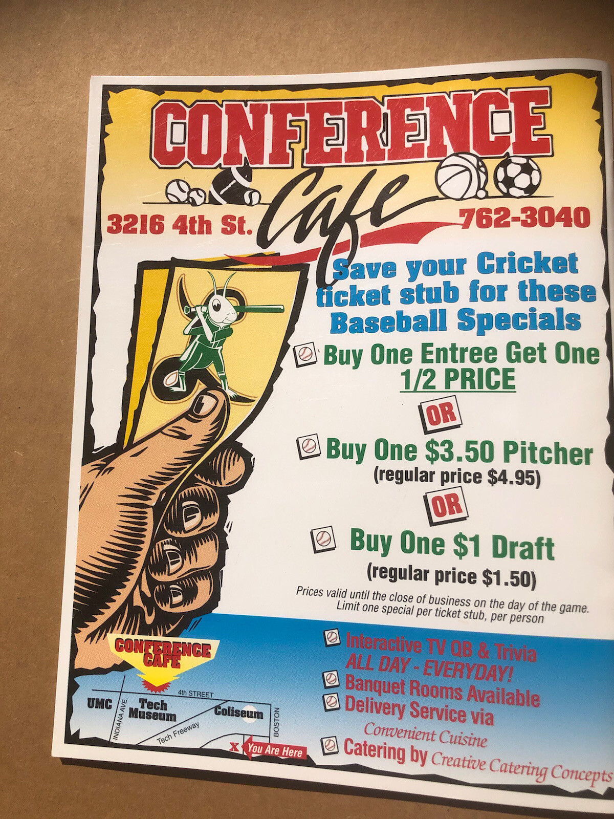 Crickets Lubbock 1995 Inaugural Season Program