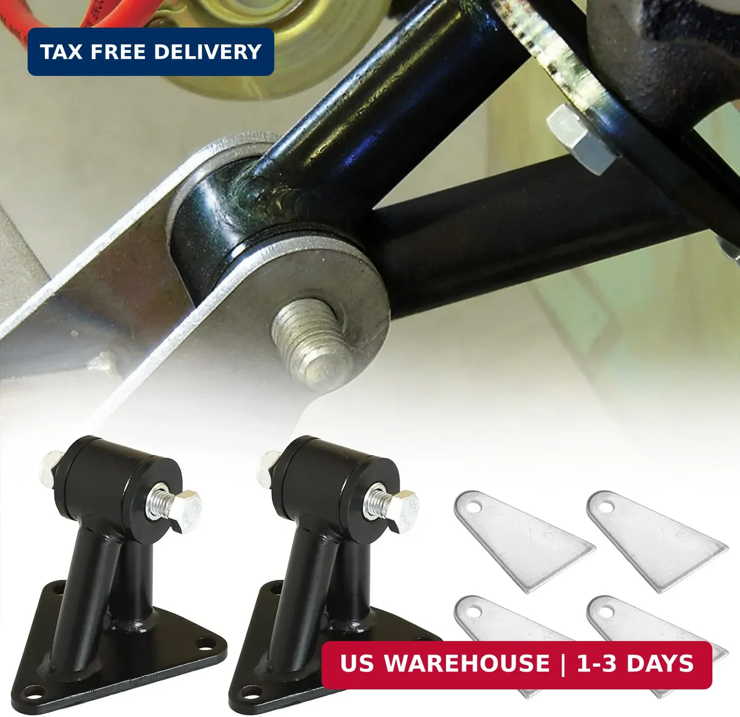 Universal Engine Weld-in Motor Mount Kit Compatible with Small and Big Block SBC