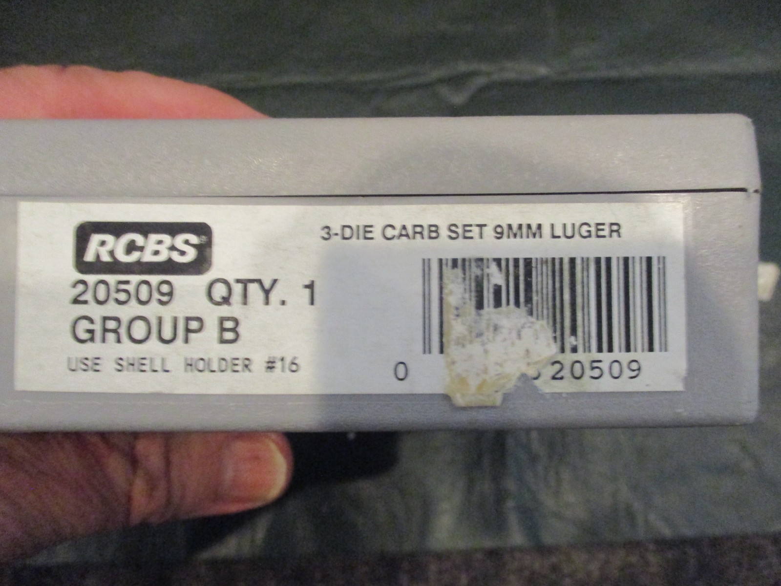 RCBS 9mm Luger - 3 Die Carbide Reloading Set #20509
