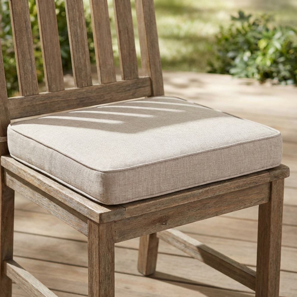 Outdoor Chair Cushion for Dining, Water Resistant Fabric, Green, 19x19"