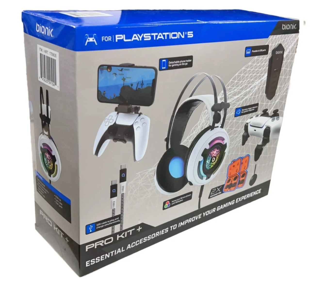 Bionik Pro Kit for PlayStation 5 with Essential Accessories