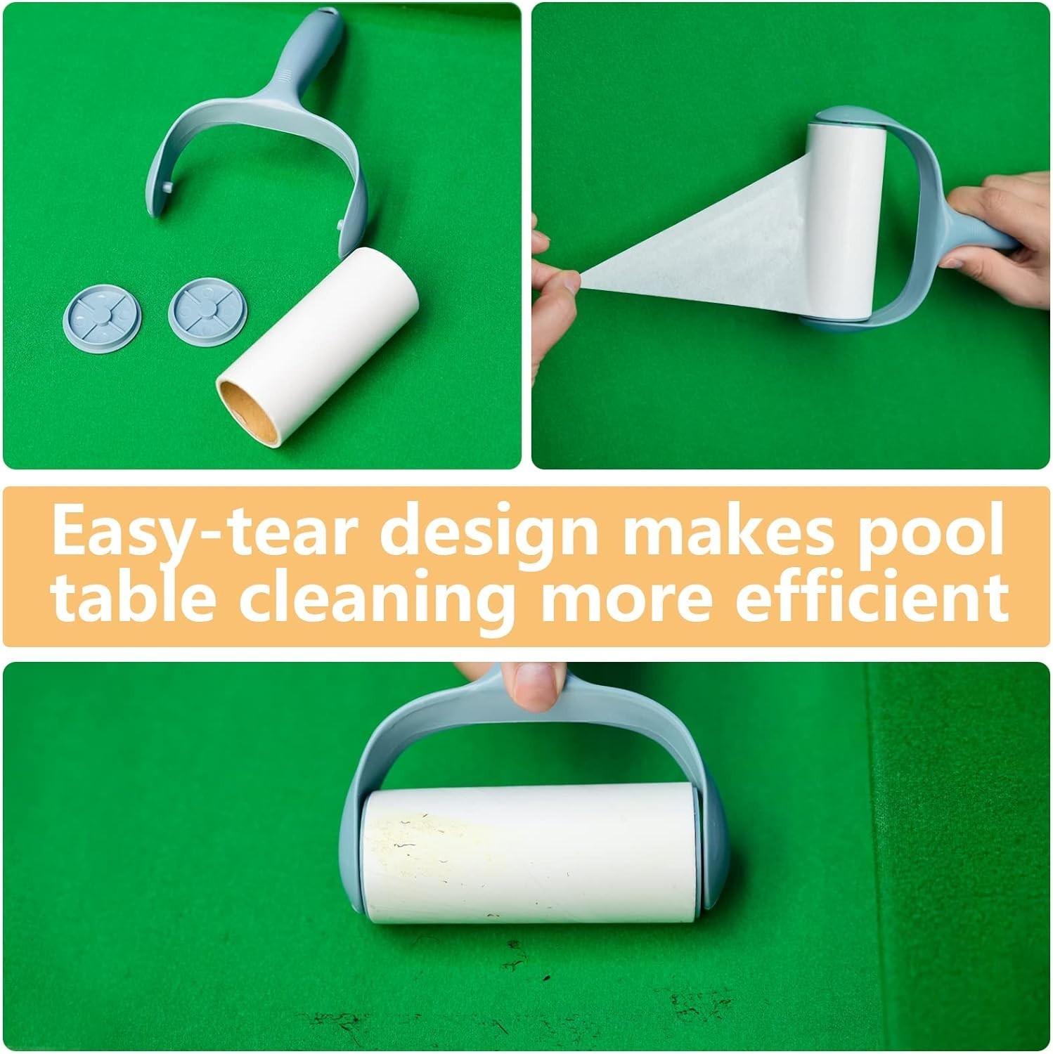 Pool Table Cleaner Set with Wooden Brushes & Cloth