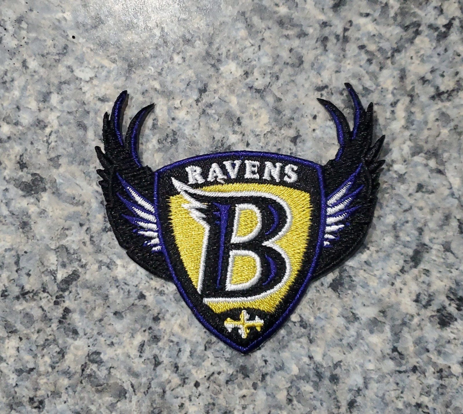 Baltimore Ravens Vintage Style Patch. Embroidered. Iron On Backing. 3"x3"