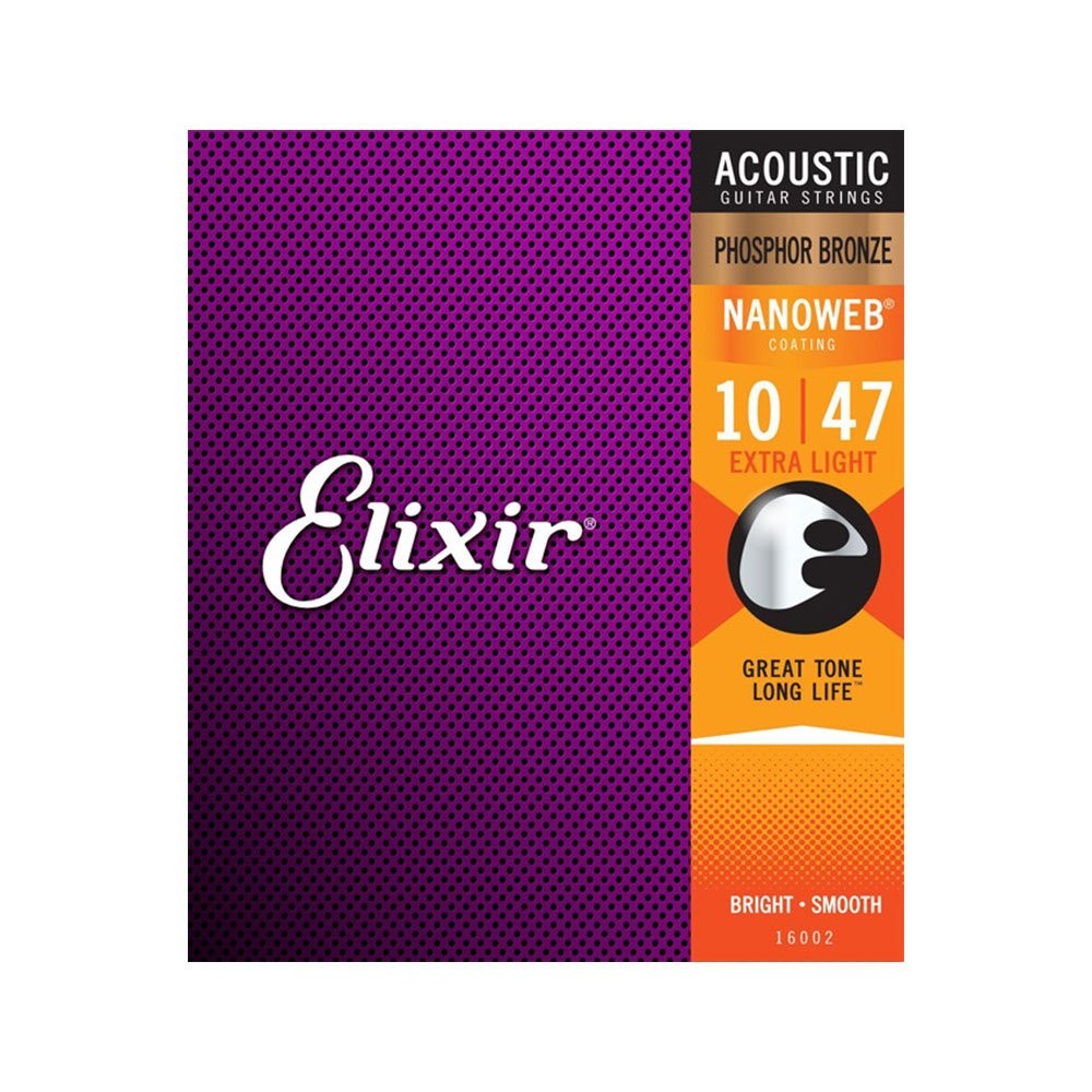 4 Sets 6 Strings 16002 Phosphor Bronze LIGHT Guitar Strings 10-47