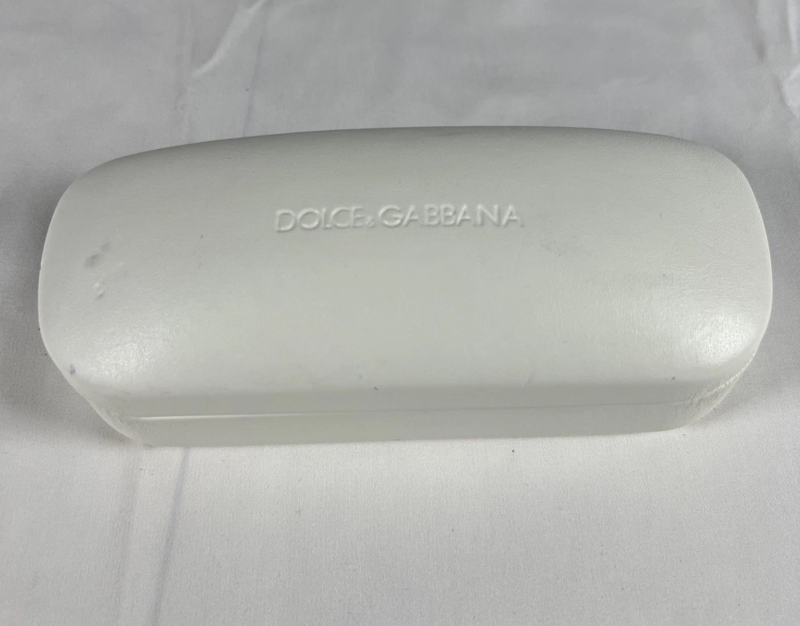 Dolce & Gabbana Hard Eyeglass Case WHITE