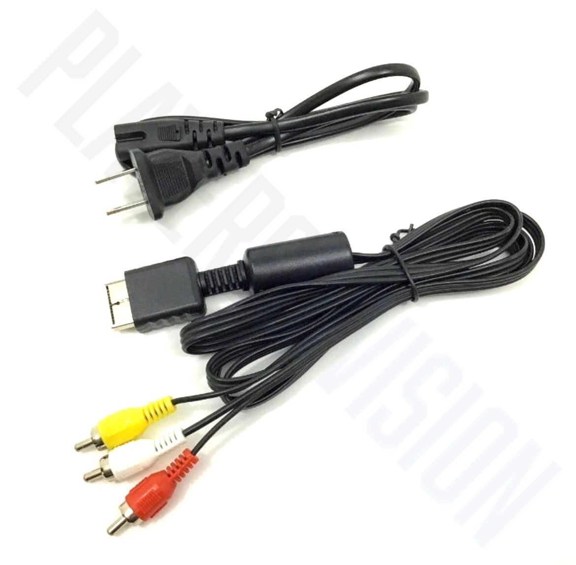 Audio AV RCA+AC Cable Power Cord For Sony Playstation PS1 PS2 FAT PS3 Slim Model