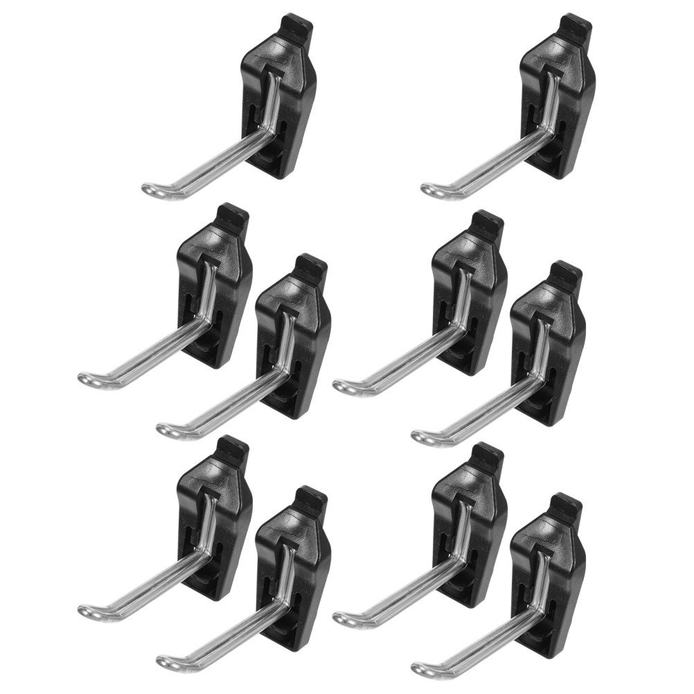 10Pcs Square Hole Pegboard Hook: Workshop Tool Hanger Pegboard Accessories -