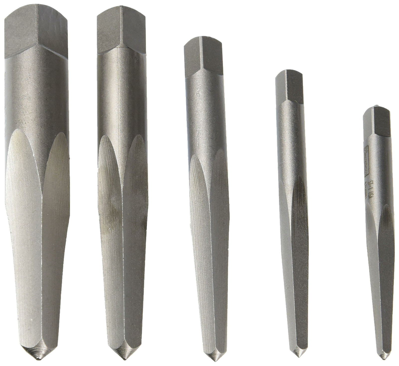 IRWIN 5 PIECE STRAIGHT FLUTE EXTRACTOR SET STI-ST5 53635 - USA MADE