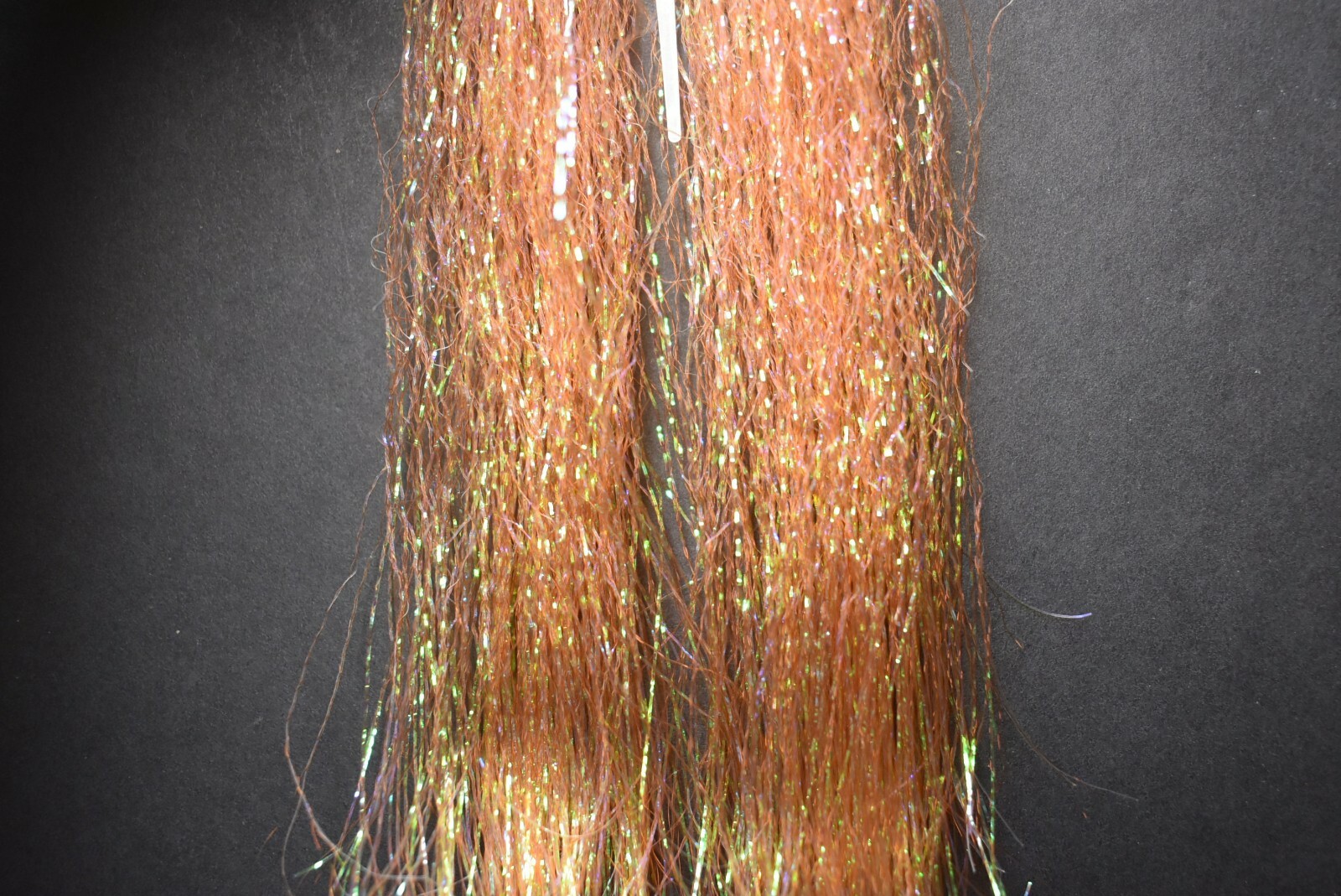 Hank ORANGE Pearl Web Fly Flash Flashabou 800 Strands Fly Tying