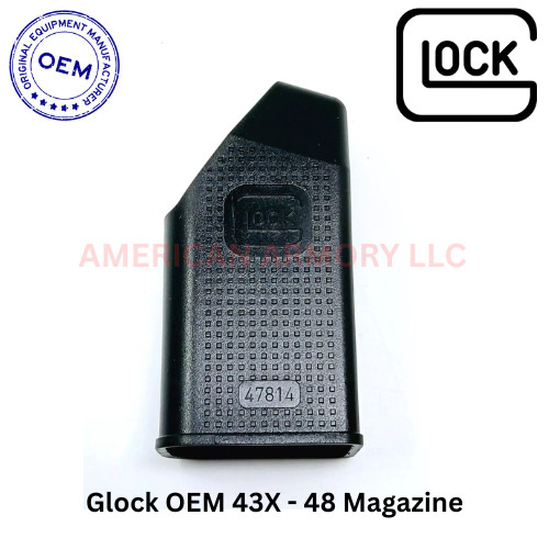 43X - 48 GLOCK OEM MAGAZINE SPEED LOADER 47814 NOT FOR G43. 43X MOS 48 MOS