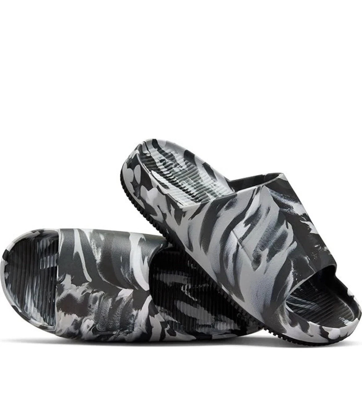 Nike Calm Slides SE Black Marbled Men's Size 9 - (FV5637-001)