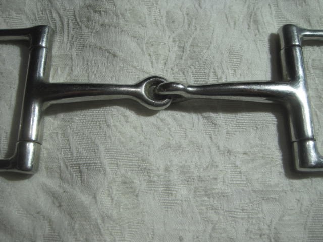 Dee Ring Snaffle Bit Single Jointed Stainless Steel 4'' Horse Bit