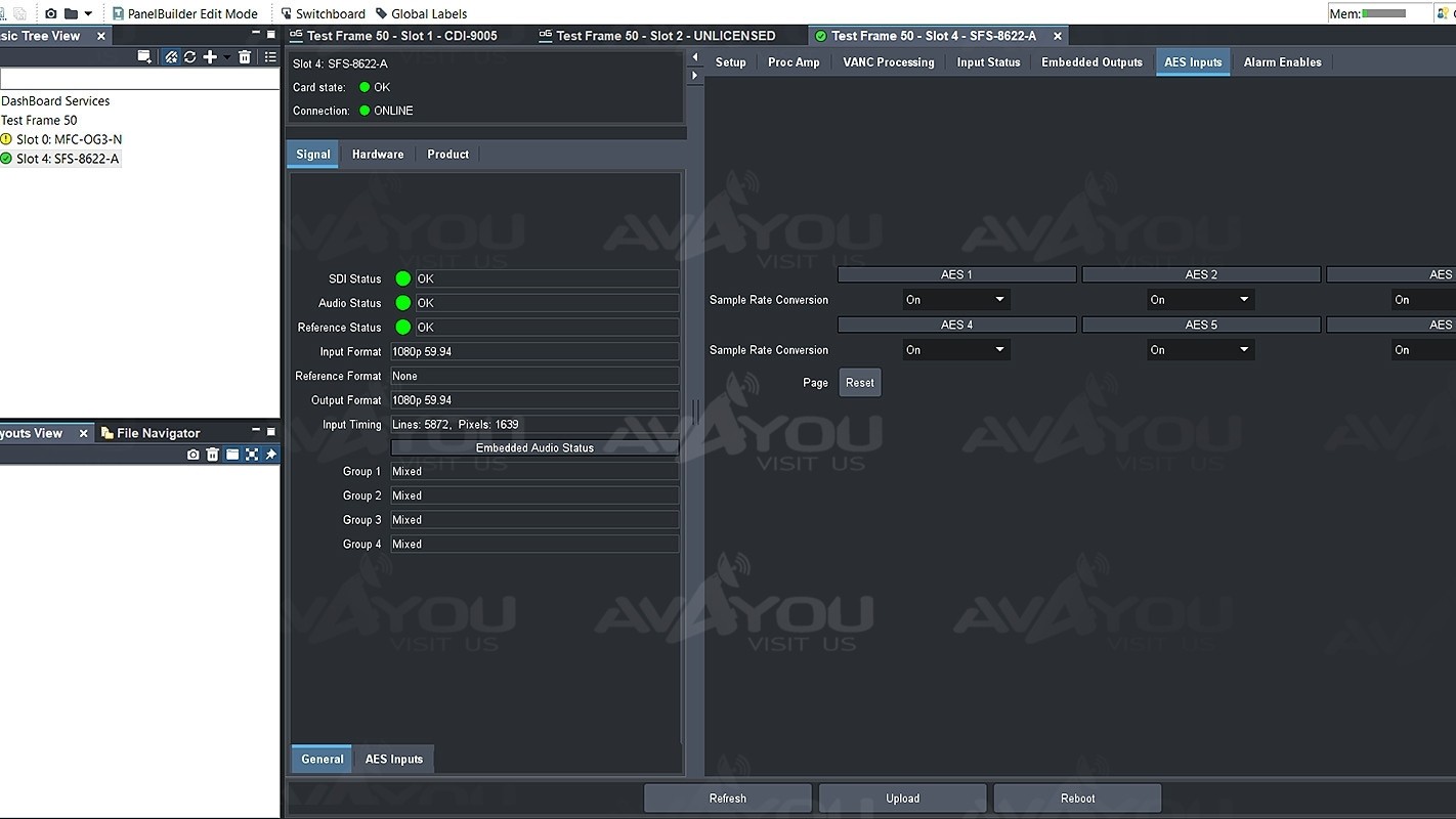 Ross openGear SFS-8622-A A/V Frame Synchronizer + Audio Embedding / De-Embedding