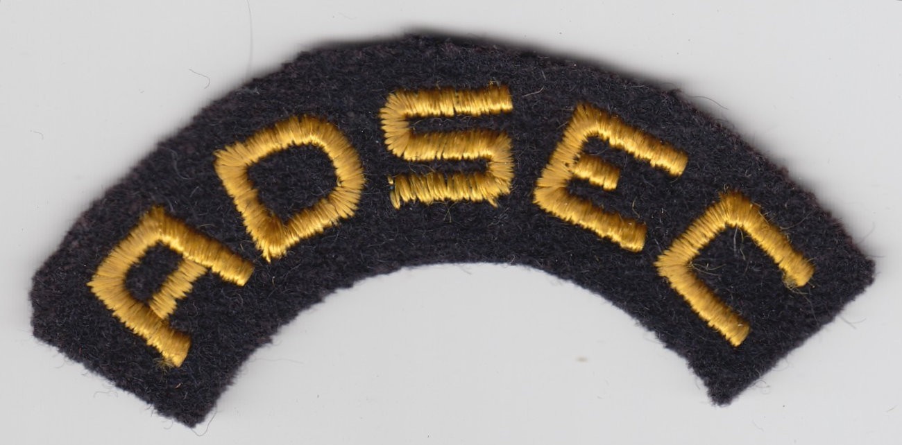 WW2 US Army ADSEC Patch Insignia European Theater Operations ETO Felt Scroll Tab